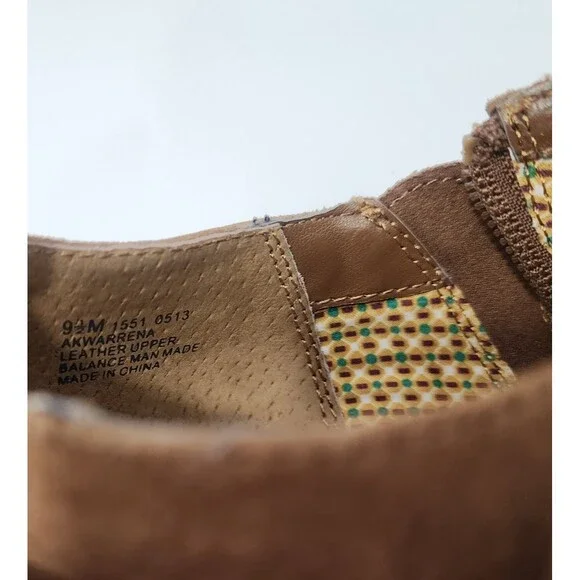 Anne Klein AK Warrena Women Booties Pumps Size 9.5 M Leather Suede Brown Shoes - Picture 12 of 12